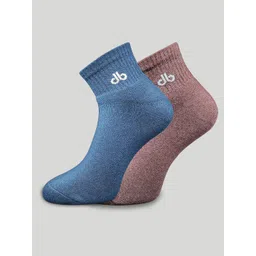 bigbanana Pack Of 2 Solid Multicolor Ankle-Length Socks-picture-34