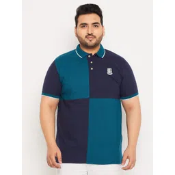 bigbanana Plus Size Colourblocked Polo Collar Bio Finish Pure Cotton T-Shirt-picture-23