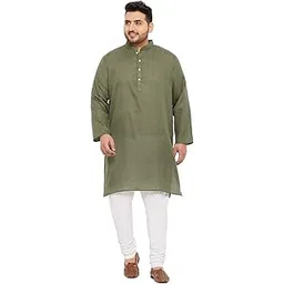 bigbanana Plus Size Men Regular Fit Kurta-picture-24