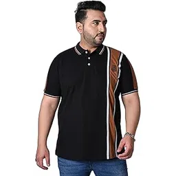 bigbanana Plus Size Men's Regular Fit Colorblock Polo Tshirt-picture-19