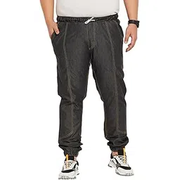 bigbanana Plus Size Men's Regular Fit Solid Trouser-picture-40