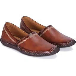 bigboon Kohlapuri Mojris (D-Tan, Shoes Size 11)-picture-42