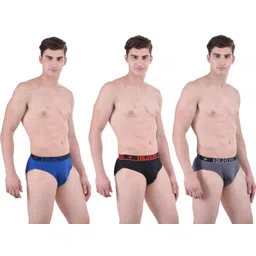 bigboss Pack of 3 Cotton Double Pouch Support Solid Men Brief-picture-21