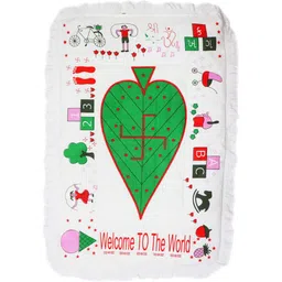 bigbought Baby Sleeping Mattress With Attractive Welcome Print, Godari, Cotton Material, Size : Length : 28 Inch, Width : 19 Inch (Multicolor) mattress plain-picture-10