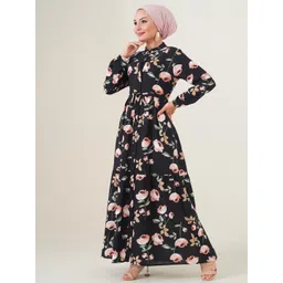 BIGDART Floral Print Puff Sleeve Maxi Dress-picture-29