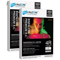 bigfalcon Premium 260 GSM 4R Size (4X6 inch) 100 Sheet Ultra Glossy RC Resin Coated Waterproof Inkjet Photo Paper for all Inkjet Printer 4R (102x152mm) 260 gsm Photo Paper-picture-10