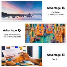 bigfalcon Premium 260 GSM 4R Size (4X6 inch) 50 Sheet Matt (Luster) RC Resin Coated Waterproof Inkjet Photo Paper for all Inkjet Printer 4R (102x152mm) 260 gsm Photo Paper image 3