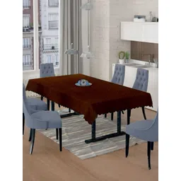 BIGGER FISH Coffee Brown Anti-Skid 6-Seater Table Cover-picture-36