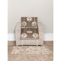 BIGGER FISH Coffee Brown Cotton Sofa Cover image 2