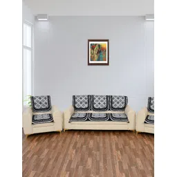 BIGGER FISH Grey 10 Pieces 5 Seater Sofa Covers-picture-30