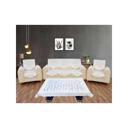 BIGGER FISH White 16 Pieces 5 Seater Sofa Covers-picture-41