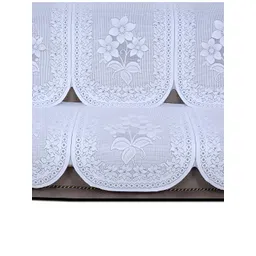 BIGGER FISH White Embroidered 5 Seater Sofa Cover-picture-16