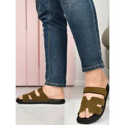 BIGGIE Men Olive Sandals-picture-13