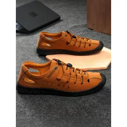 BIGGIE Men Tan Sandals-picture-17