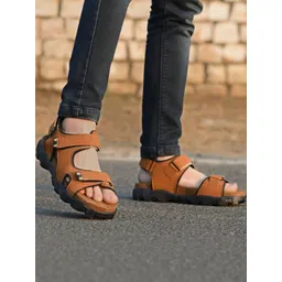 BIGGIE Men Tan Sandals-picture-26