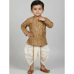 Biglilpeople Boys Ethnic Motifs Printed Regular Kurta with Dhoti Pants-picture-14