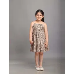 Biglilpeople Girls Brown Printed Dresses-picture-46