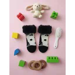 Biglilpeople Girls Sheer Ankle-Length Fur Details Socks-picture-54