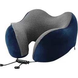 BigPlayer Royal Blue Neck Pillow for Travel & Comfort, Car Neck Rest - Travel Essential Car Pillow, Flight, and Train Accessory Pillow for Neck Pain Relief & Neck Pillow for Sleeping-picture-36