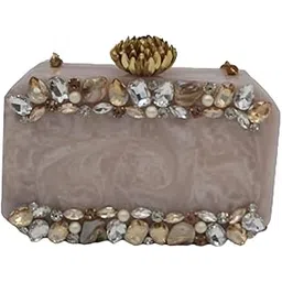 bih Clutch Bag Hand Bag Acrylic Clutches for Women Bridal Clutches for Wedding Celebrities Party Evening Marble Purse Floral Bridal Clutch Bag For Women's & Girls-picture-26