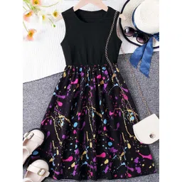 Billion Girls Abstract Print Fit & Flare Maxi Dress-picture-21