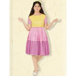 Billion Girls Colourblocked Fit & Flare Dress-picture-16
