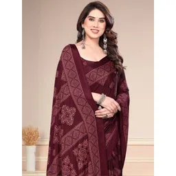 BilloRani Ethnic Motifs Pure Chiffon Saree-picture-14