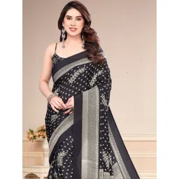 BilloRani Floral Printed Pure Chiffon Saree-picture-13