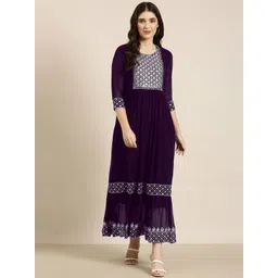 BINDUDI Embroidered Gown Ethnic Dresses-picture-37