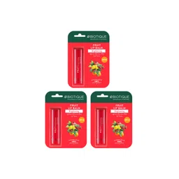 Biotique Set of 3 Fruit Brightening Lip Balm - 4g Each-image-24