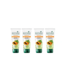 Biotique Set of 4 Papaya Deep Cleanse Visibly Glowing Skin Face Wash - 100ml Each-picture-14