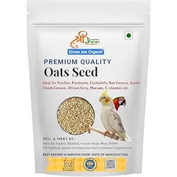 Bird Food Long Oats Seeds (500 gm) for Finches, Budgies, Conures, Lovebirds, Cockatiels, African Grey, Macaws, Cockatoo, All Birds Food-picture-25