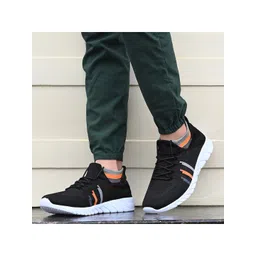 BIRDE Men Black Colourblocked Sneakers-picture-23