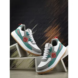 BIRDE Men Colourblocked Lace-Ups Comfort Insole Sneakers-picture-16