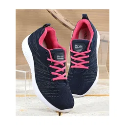 BIRDE Women Navy Blue & Pink Printed Non-Marking Walking Shoes-picture-36