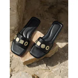 BIRDHOUSE Women Party Open Toe Flats-picture-17