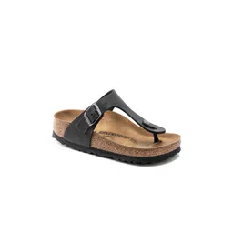 Birkenstock Unisex Black & Brown Gizeh Regular Width Thong Flip-Flops-picture-37