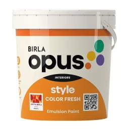 Birla Opus Style Color Fresh 10 L White Emulsion Paint for Interior Walls, 943100 (Bucket of 10 L)-picture-35