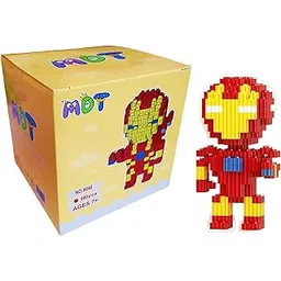 Birthday Popper Iron Man Superhero DIY Building Blocks Mini Figure |Children's DIY Activity Toy|Fun Superhero Toy for Kids, Pack of 1-picture-10