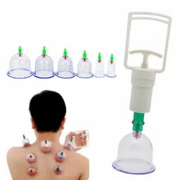 Birud Massage Cans Cups Cupping Kit Massager Body Suction Pumps Hijama Cupping Kit Set 6 Pcs Portable Body Relaxation Massage Manual Therapy Kit for Pain Relief Massager-picture-26