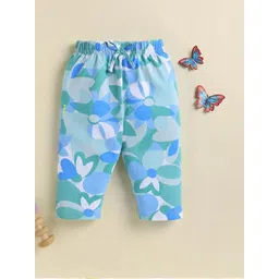 Biskid Girls Floral Printed Drawstring Waistband Capri-picture-19