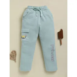 Biskid Girls Printed Princess Text Cotton Mid-Rise Track Pant-picture-55