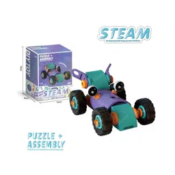 BitFeex Soft Rubber Block Assembly Vehicle Practical Ability Improves Imagination Enhances Creativity Building Blocks for Children Engineering Vehicle Toy DIY Assembled STEM Educational Toy for Toddlers Children-[Assemble]-picture-15