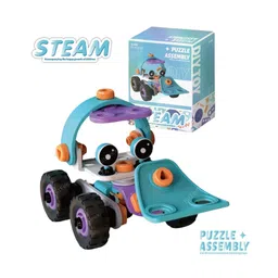 BitFeex Soft Rubber Block Assembly Vehicle Practical Ability Improves Imagination Enhances Creativity Building Blocks for Children Engineering Vehicle Toy DIY Assembled STEM Educational Toy for Toddlers Children-Multicolor-picture-19