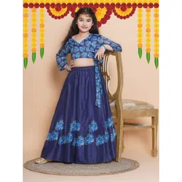 Bitiya by Bhama Girls Printed Ready to Wear Lehenga &-picture-14