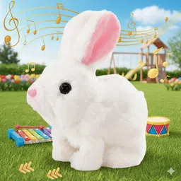 bitline Rabbit Interactive Electronic Pet Plush Bunny Toy with Sounds and Movements - 7 cm-picture-45