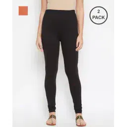 bitterlime Pack of 2 Leggings with Elasticated Waist-picture-53