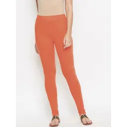 Bitterlime Women Pack Of 2 Solid Churidar-Length Leggings-picture-21