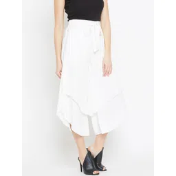 Bitterlime Women White Cropped Palazzos image 4