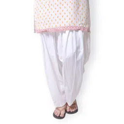Bitterlime Women White Patiala Pants-picture-20